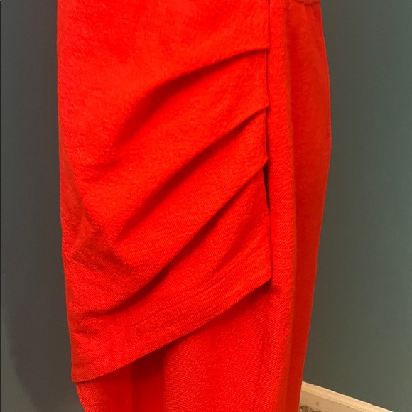 Anthropologie Maeve Squareneck Red Maxi Dress Size 12 AS IS - Picture 8 of 16